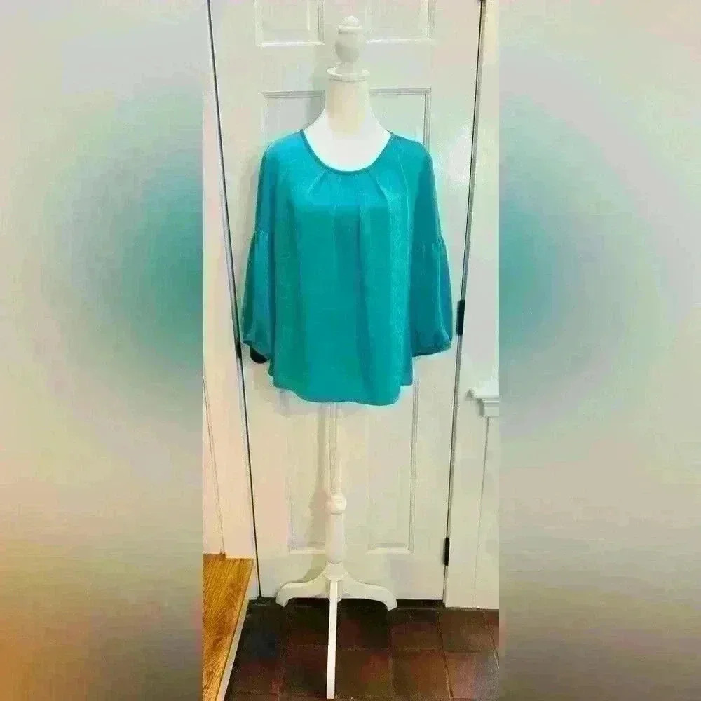 Talbots green blouse size LP.